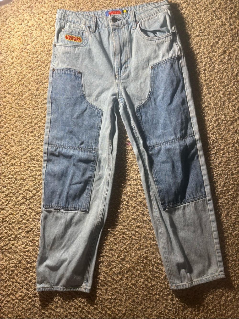 Empyre blue and light blue denim jeans